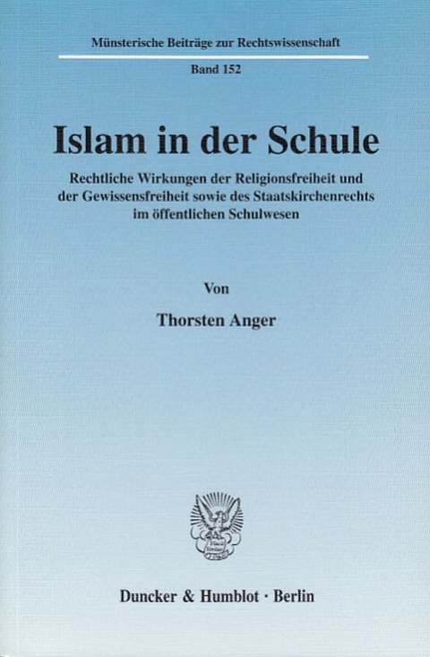 Islam in der Schule. - Thorsten Anger