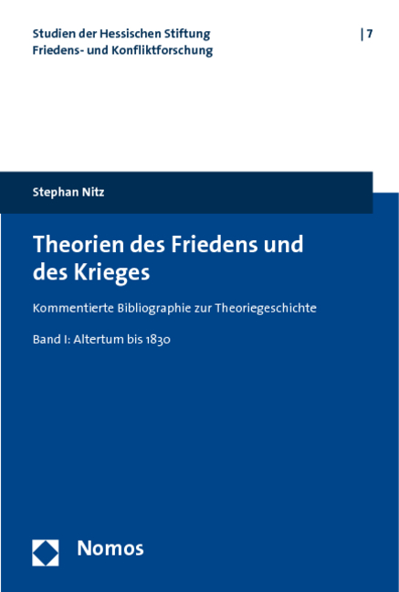 Theorien des Friedens und des Krieges - Stephan Nitz