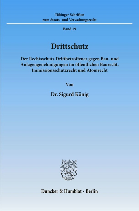 Drittschutz. - Sigurd König