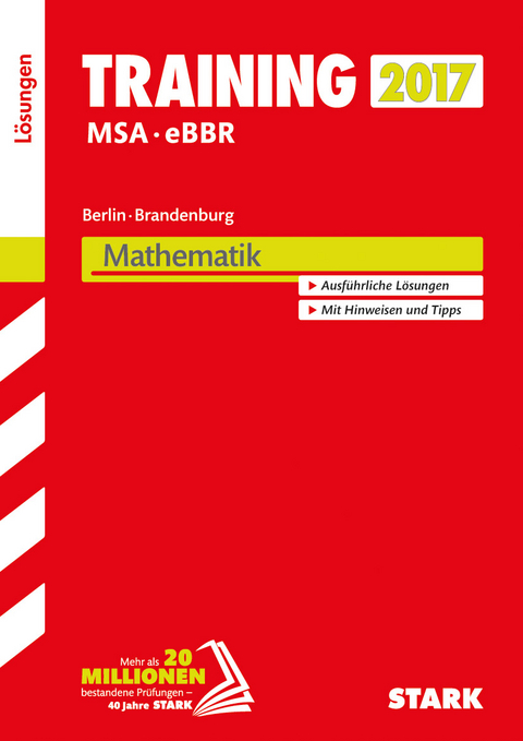 Training Mittlerer Schulabschluss Berlin/Brandenburg - Mathematik Lösungen