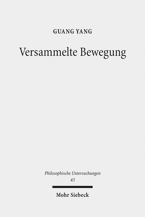 Versammelte Bewegung - Guang Yang