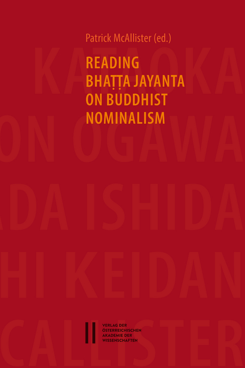 Reading Bhaṭṭa Jayanta on Buddhist Nominalism - 