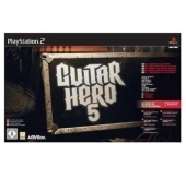 Guitar Hero 5, PS2-DVD m. Guitar Kit