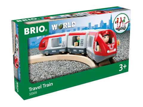 BRIO 33505 - Roter Reisezug - Spielzeuglok, Kleinkind-Spielzeug für Kinder ab 3 Jahren