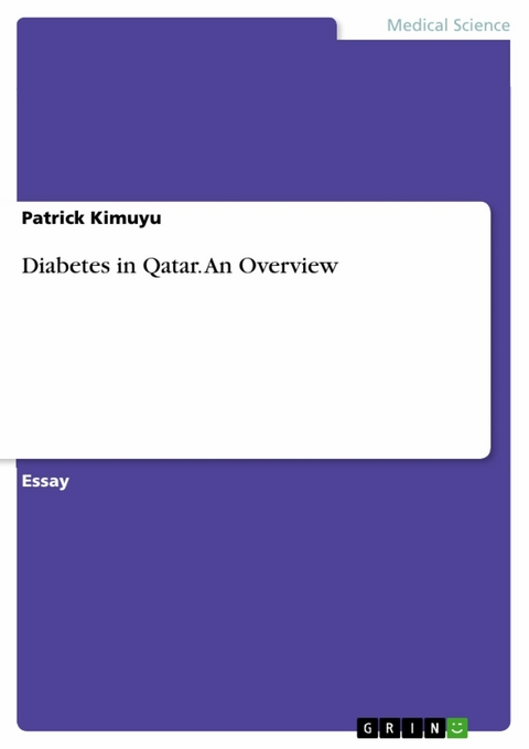 Diabetes in Qatar. An Overview - Patrick Kimuyu