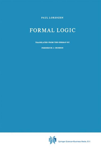 Formal Logic -  P. Lorenzen