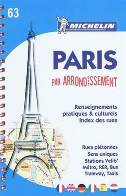 Michelin Karte Paris par arrondissement