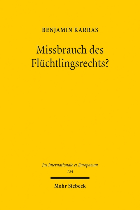 Missbrauch des Flüchtlingsrechts? -  Benjamin Karras