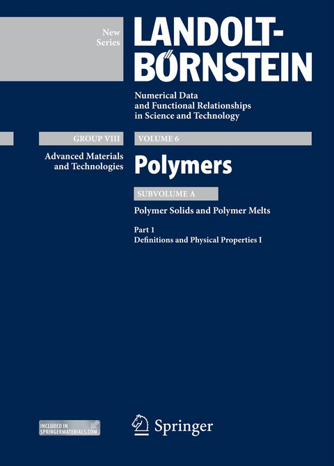 Part 1: Definitions and Physical Properties I - K.-F. Arndt, Silviu Jipa, Franziska Krahl, Gerald Steiner, Traian Zaharescu, Cordelia Zimmerer