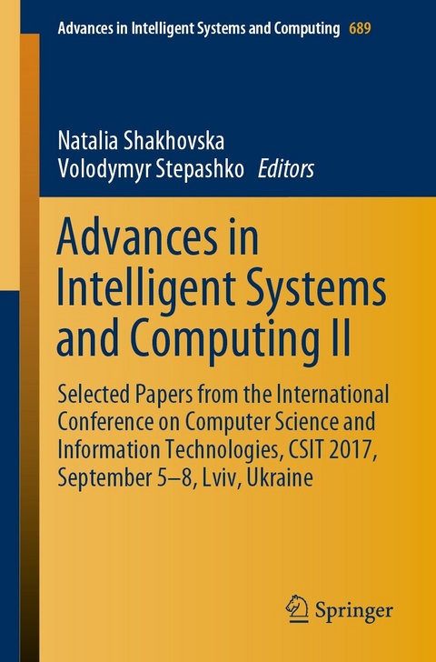 Advances in Intelligent Systems and Computing II - 