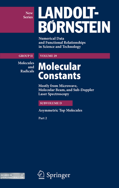 Asymmetric Top Molecules, Part 3 - Jean Demaison, Jürgen Vogt