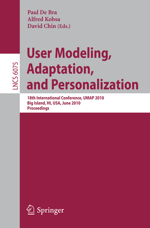 User Modeling, Adaptation, and Personalization - 