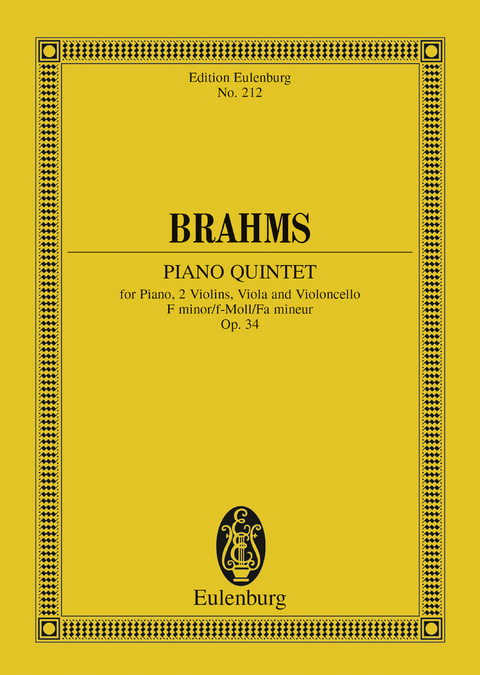 Piano Quintet F minor - Johannes Brahms