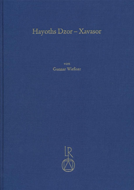 Hayoths Dzor – Xavasor - Gunnar Wießner