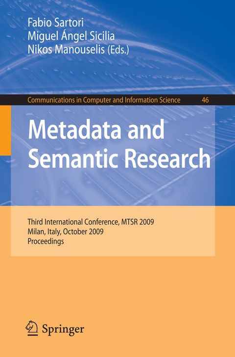 Metadata and Semantic Research - 