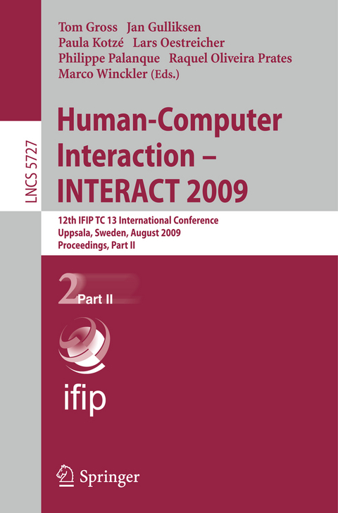 Human-Computer Interaction - INTERACT 2009 - 