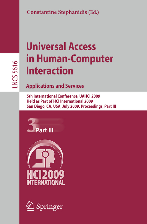 Universal Access in Human-Computer Interaction. Applications and Services - 