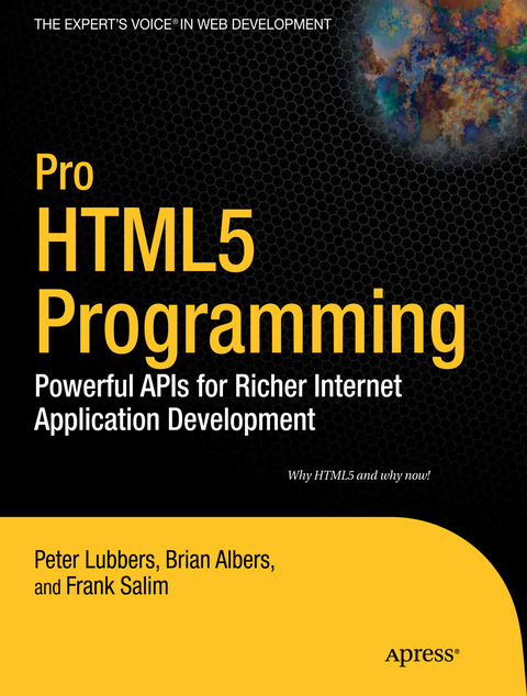 Pro HTML5 Programming - Peter Lubbers, Brian Albers, Frank Salim