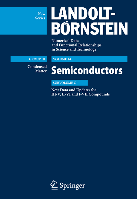 New Data and Updates for I-VII, III-V and II-VI Compounds - 