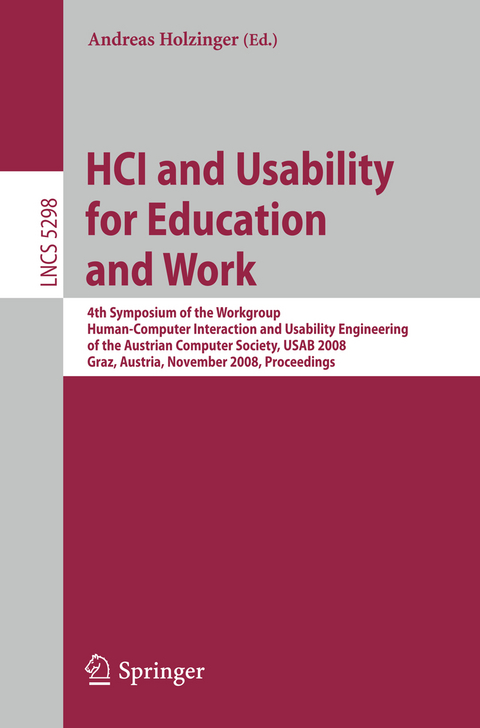 HCI and Usability for Education and Work - 