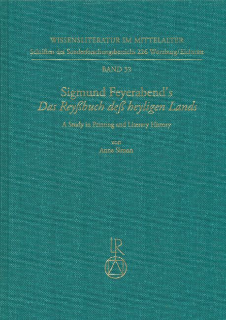 Sigmund Feyerabend’s »Das Reyßbuch deß heyligen Lands« - Anne Simon