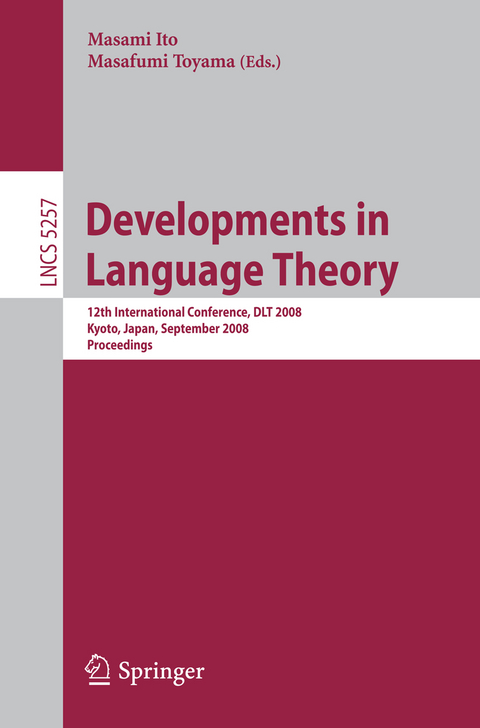 Developments in Language Theory - 