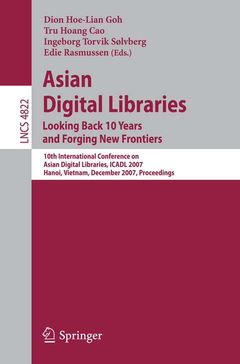 Asian Digital Libraries. Looking Back 10 Years and Forging New Frontiers - 