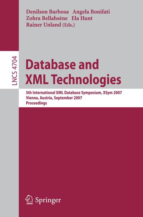 Database and XML Technologies - 