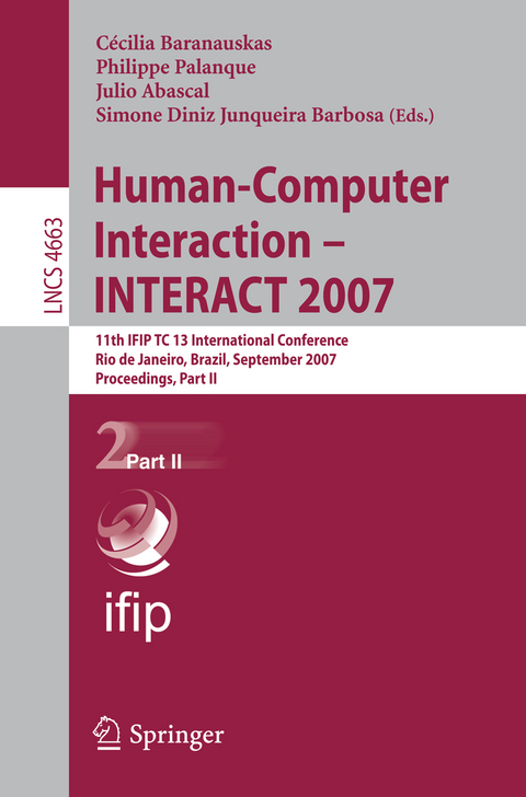 Human-Computer Interaction - INTERACT 2007 - 