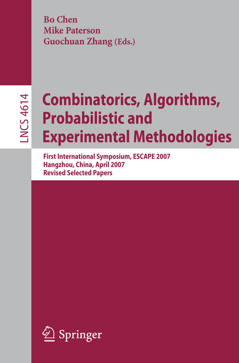 Combinatorics, Algorithms, Probabilistic and Experimental Methodologies - 