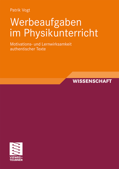 Werbeaufgaben im Physikunterricht - Patrik Vogt