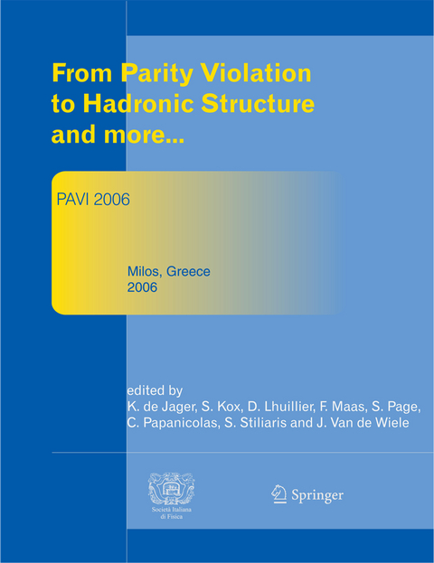 From Parity Violation to Hadronic Structure and more - 