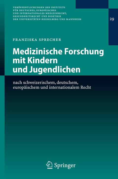 Medizinische Forschung mit Kindern und Jugendlichen - Franziska Sprecher