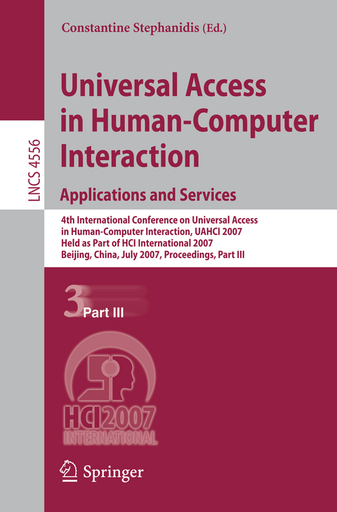 Universal Access in Human-Computer Interaction. Applications and Services - 