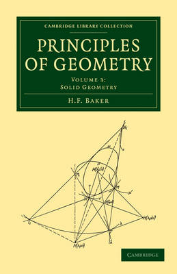 Principles of Geometry - H. F. Baker