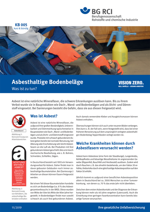 KB 005 Asbesthaltige Bodenbeläge