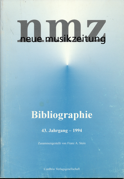 neue musikzeitung - Bibliographie - Franz A Stein