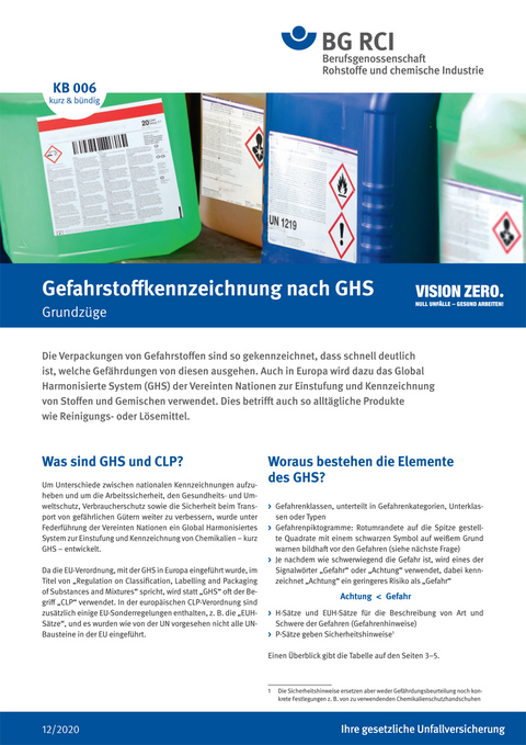 KB 006 Gefahrstoffkennzeichnung nach GHS