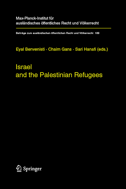 Israel and the Palestinian Refugees - 