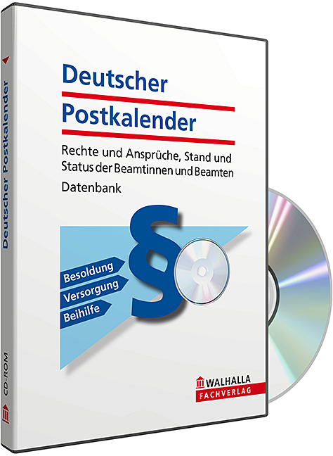 CD-ROM Deutscher Postkalender Beamtenrecht (Grundversion)