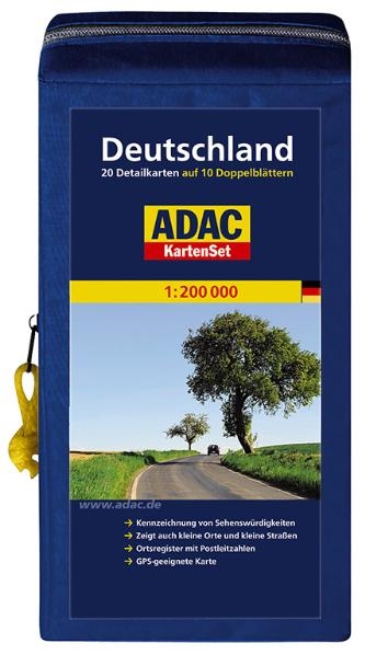 ADAC StraßenKarte Deutschland in Kartentasche