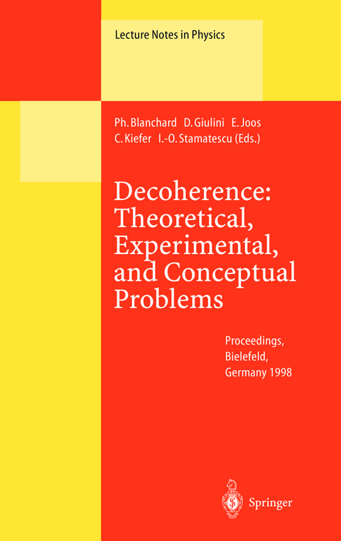 Decoherence: Theoretical, Experimental, and Conceptual Problems - 