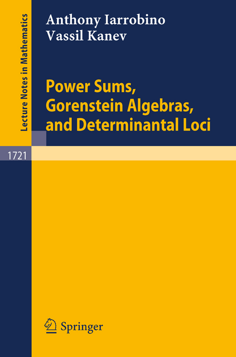 Power Sums, Gorenstein Algebras, and Determinantal Loci - Anthony Iarrobino, Vassil Kanev