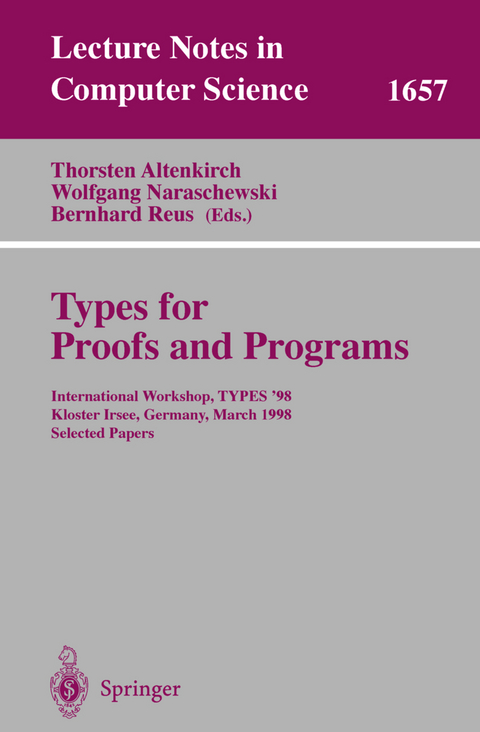 Types for Proofs and Programs - 