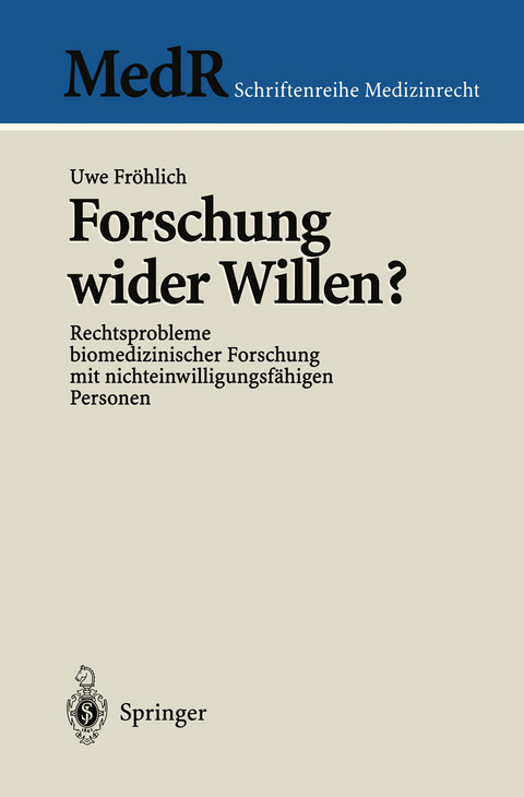 Forschung wider Willen? - Uwe Fröhlich