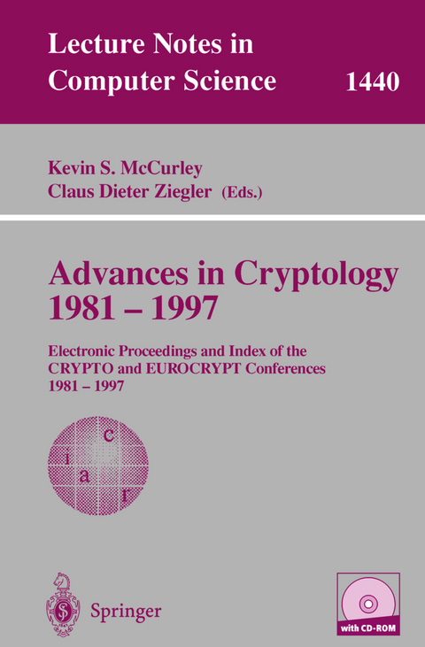 Advances in Cryptology 1981 - 1997 - 