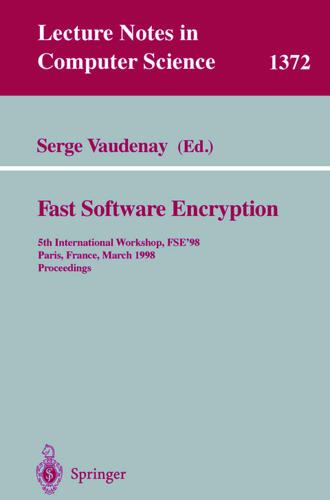 Fast Software Encryption - 