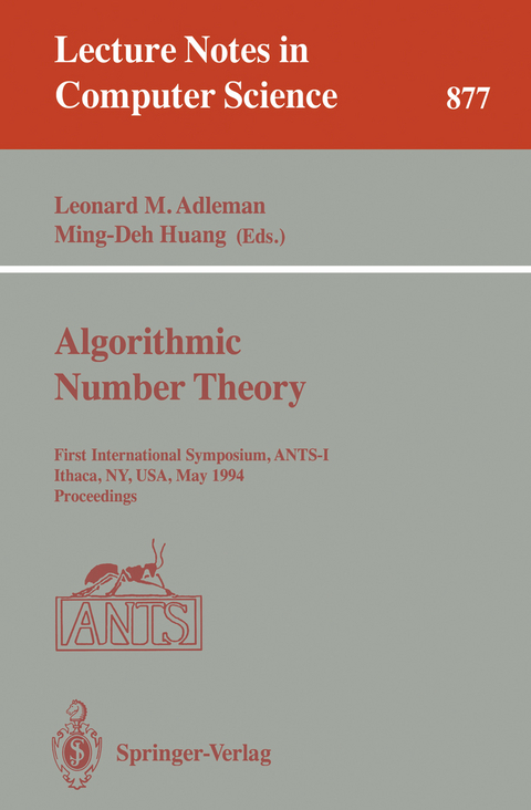 Algorithmic Number Theory - 