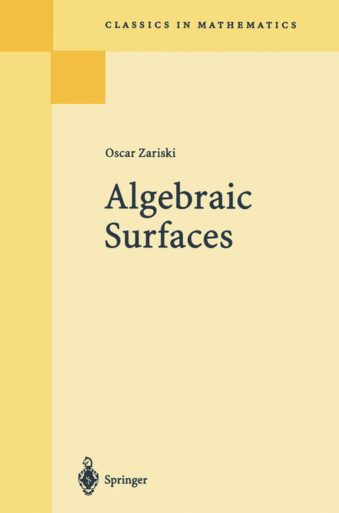 Algebraic Surfaces - Oscar Zariski