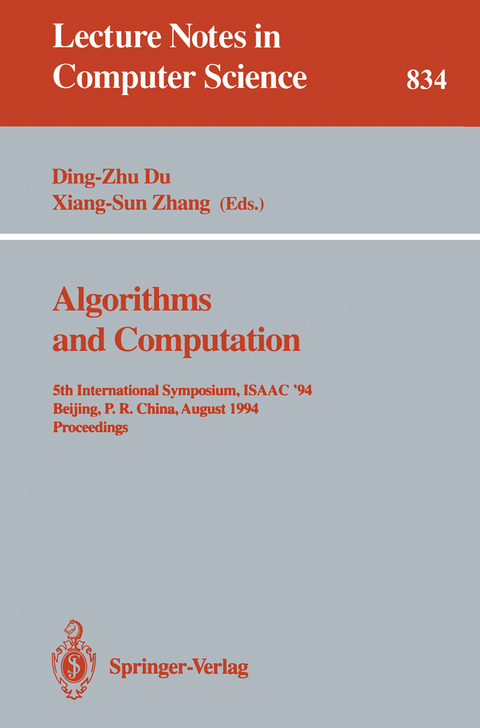 Algorithms and Computation - 